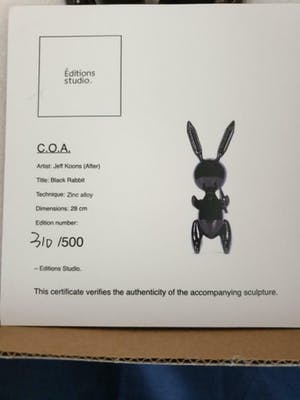 Jeff Koons - Balloon Rabbit (After) kopen? Bied vanaf 950!