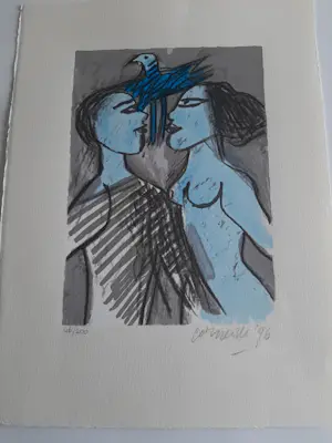 Corneille - Litho, Titel, liefdes paar- 1996 kopen? Bied vanaf 175!