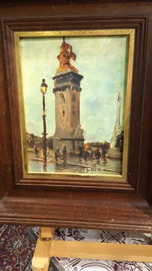 Jules Rene Herve - Stadsgezichten Parijs verkocht voor € 275!