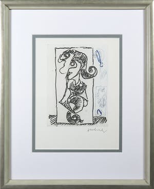 Pierre Alechinsky - Kleurenets uit Paroles Peintes II - Ingelijst kopen? Bied vanaf 1!