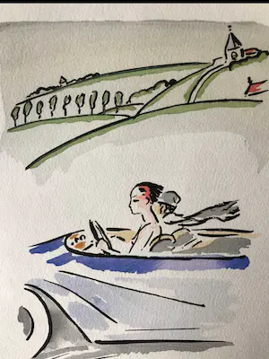 Kees van Dongen - Kees van Dongen - In de auto - 1925 kopen? Bied vanaf 175!