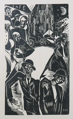 Fokko Mees - en andere! - Lot van 5 houtsnedes en een uitgave van 'Zwart Wit' kopen? Bied vanaf 50!