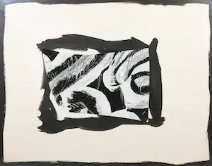 Cobi Nieuwstad - Gemengde techniek op papier, Zonder titel - Ingelijst kopen? Bied vanaf 1!