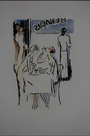 Kees van Dongen - Pochoir - De lunch kopen? Bied vanaf 400!