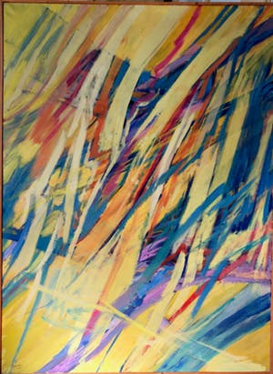 Jean Nies - Vrijheid in beweging - Olie op canvas - 190x140 cm - 1996 kopen? Bied vanaf 700!