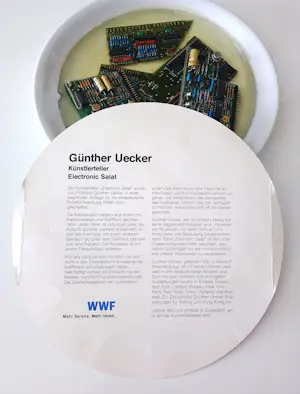 Günther Uecker - "Electronic Salat" - Unikat - handsigniert kopen? Bied vanaf 1000!