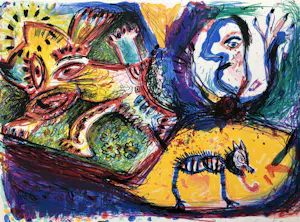 AcheterRik van Iersel - 'Wild' - Kleurenlitho in Cobrastijl - Nieuwstaat? Enchérissez de 39!