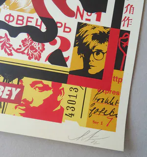 Shepard Fairey - (OBEY) - Face Collage I - offset - handgesigneerd kaufen? Bieten Sie von 89!