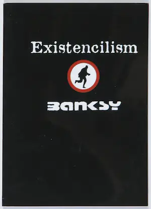 Banksy - Lot van vier boeken, Existencilism, The Man behind the Wall en andere kopen? Bied vanaf 80!