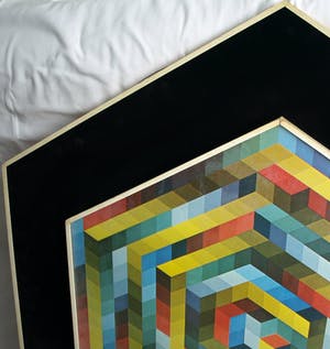 Curiosa - (Naar) Victor Vasarely : Herdenkingsmaquette 1979 , Samenwerking OBN en VAGWW kopen? Bied vanaf 75!