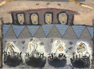 Liesbeth Rahder - z.t. | kleuren zeefdruk - ingelijst (groot) kopen? Bied vanaf 79!