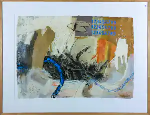 Mohammed Quraish - Zeefdruk, Z.T - Ingelijst vendu pour 50€ !