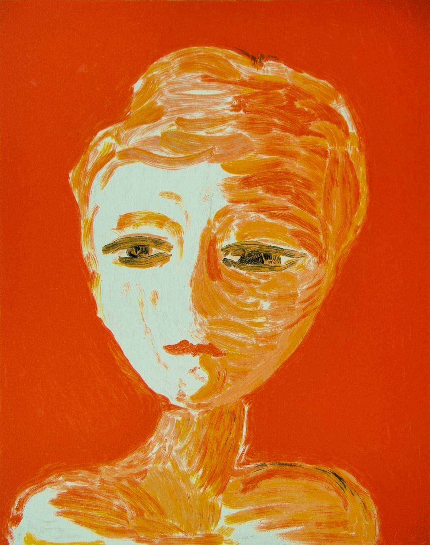 Virgilio Guidi - Volto Rosso - 1982 - Originele lithografie gesigneerd en genummerd kaufen? Bieten Sie von 120!