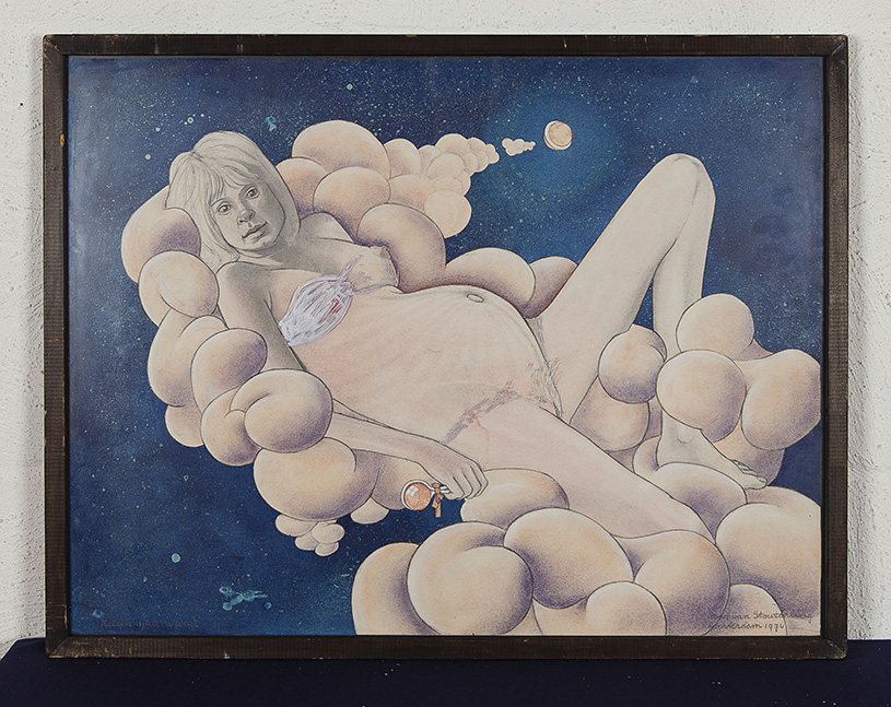 Mori Bund - Heleen spelevarend - Collage van potlood, pastel en ecoline op papier  kopen? Bied vanaf 10!