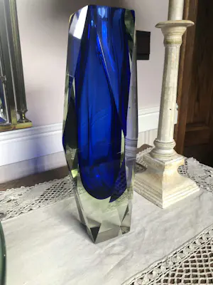 Flavio Poli - Murano Blokvaas, somersö techniek, vintage kopen? Bied vanaf 200!
