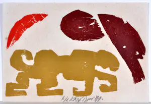 Carel Visser - Houtsnede - Gesigneerd - 21x30 cm - n° X/X - 1999 kopen? Bied vanaf 350!