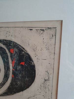 Cees Kortlang - Ets, VII - Ingelijst 11/15 kopen? Bied vanaf 80!