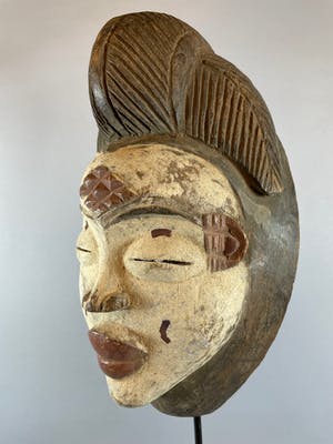 Punu - African Punu-Lumbo mask - Gabon. kopen? Bied vanaf 45!