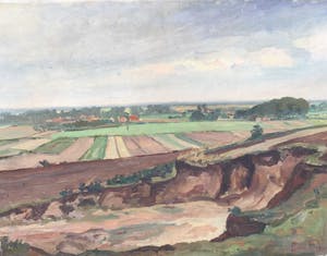 Claas Prins - C3879A-2, Uitzicht over polderlandschap kopen? Bied vanaf 125!