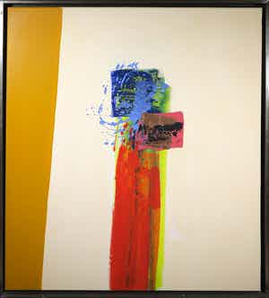 Arty Grimm - Olieverf op doek, Zonder titel - Ingelijst (Groot) verkocht voor € 1!