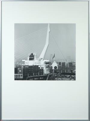 Niet of onleesbaar gesigneerd - Foto, Erasmusbrug Rotterdam - Ingelijst kopen? Bied vanaf 1!