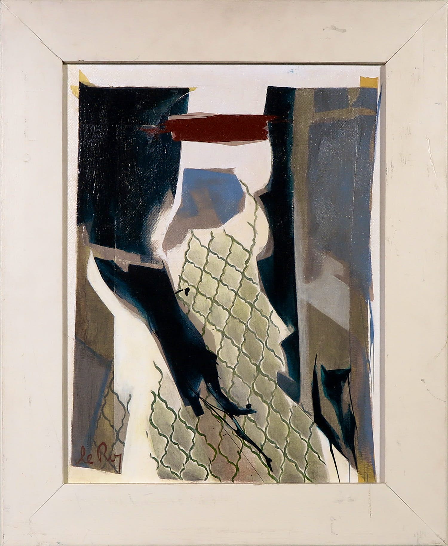 Han le Roy - Gemengde techniek op doek, Jac - Ingelijst verkocht voor € 1!