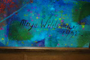 Maya Wildevuur - olifantje - groot werk - in een kapitale lijst - incl. hardcover boek - kopen? Bied vanaf 295!