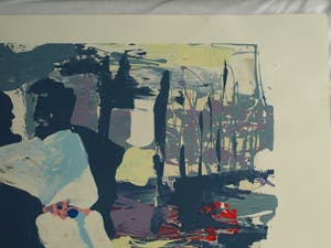 Emeke Buitelaar - Monoprint , Abstracte voorstelling – 1988 kopen? Bied vanaf 35!