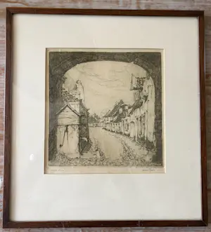 Anton Pieck - Doorkijkje Amersfoort, Eigen Druk, Handgesigneerd kaufen? Bieten Sie von 180!
