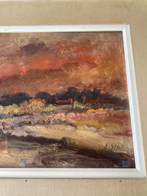 Albert Steel - Landschap kopen? Bied vanaf 125!