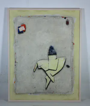 Cole Morgan - Gemengde technieken op board, Zonder titel - Ingelijst kopen? Bied vanaf 1000!