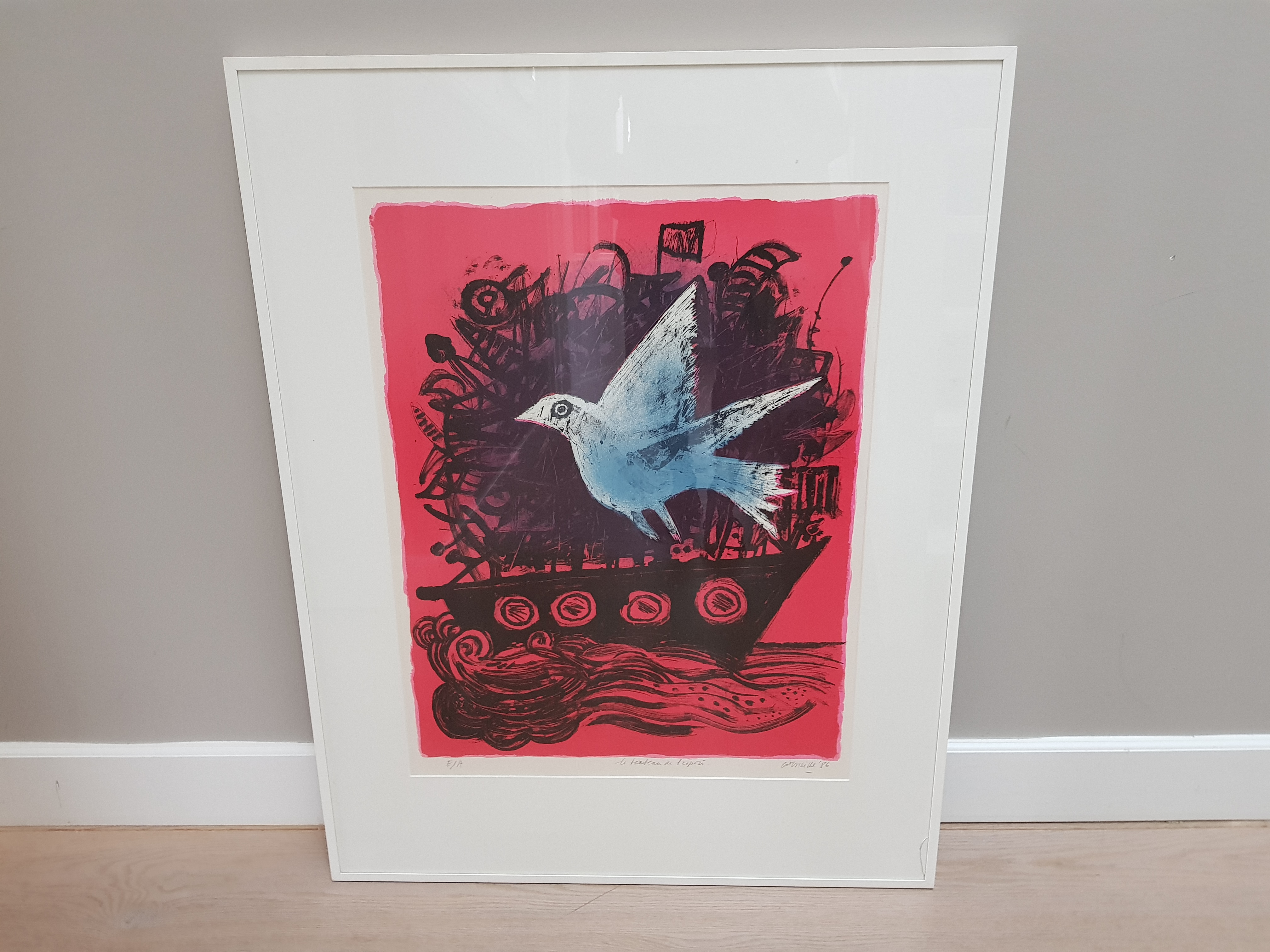 Corneille - Kleurenlitho E/A, gesigneerd , getiteld en '86 kopen? Bied vanaf 150!