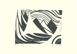 Thilo Maatsch - Handgesigneerde houtsnede: Geometrische Compositie kopen? Bied vanaf 39!