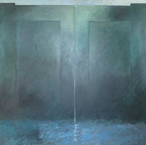 Niet of onleesbaar gesigneerd - Olieverf op paneel, Zonder titel - Ingelijst (Zeer groot) kopen? Bied vanaf 1!