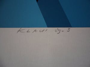 Hans Klaui - Mooi geometrische zeefdruk van Hans Klaui, kopen? Bied vanaf 40!