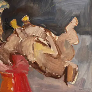 Marcus De Vestele - Das Opfer – Großes Ölgemälde auf Leinwand aus dem Jahr 1971 kopen? Bied vanaf 400!