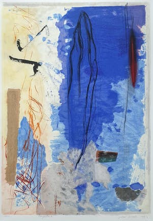 Peter Schenk - 'Compositie I' (1999) - ingelijst (Zeer groot) kopen? Bied vanaf 155!