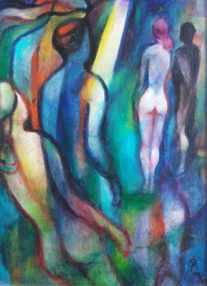 Simon Admiraal - Figuren. Naakt. Titel Simultane kopen? Bied vanaf 175!