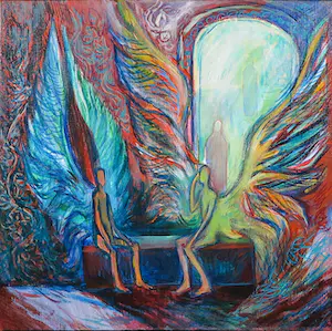Willem Claassen - Acryl op doek, Het Lege Graf - Ingelijst kopen? Bied vanaf 1!