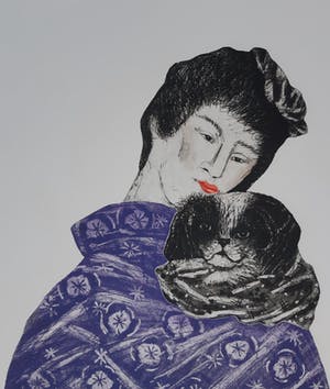 Arja van den Berg - Japanse met hondje kopen? Bied vanaf 40!