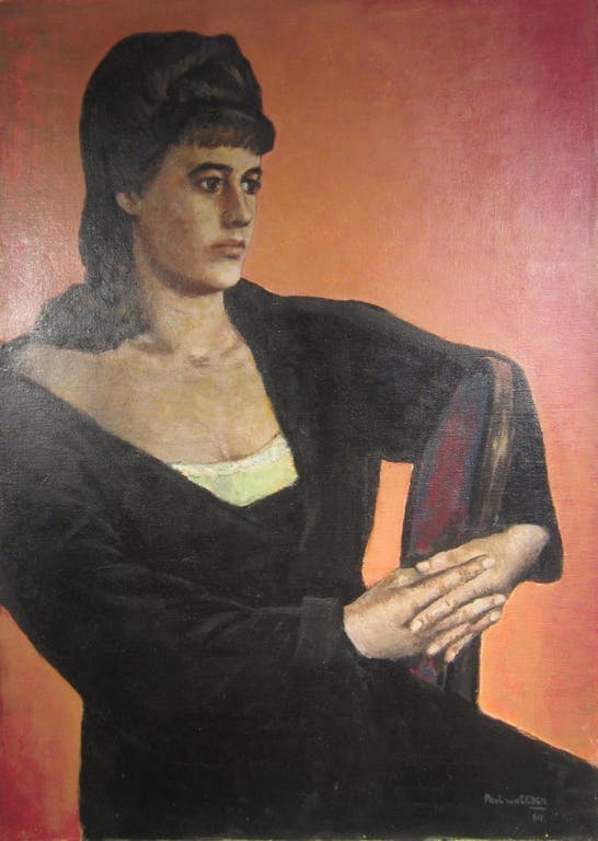 Paul van Eeden - Olieverf Vrouwenportret - 1964 verkocht voor € 170!