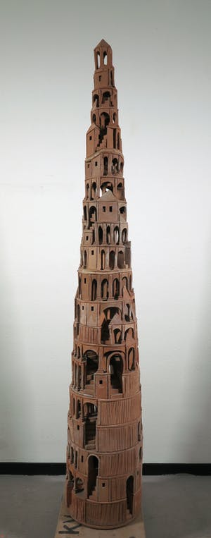Arie J. Bouter - Terracotta, Toren van Babel (Zeer groot) kopen? Bied vanaf 500!