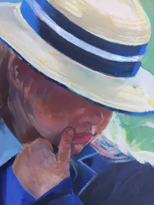 Onbekend - Portret van meisje met strohoed kopen? Bied vanaf 50!