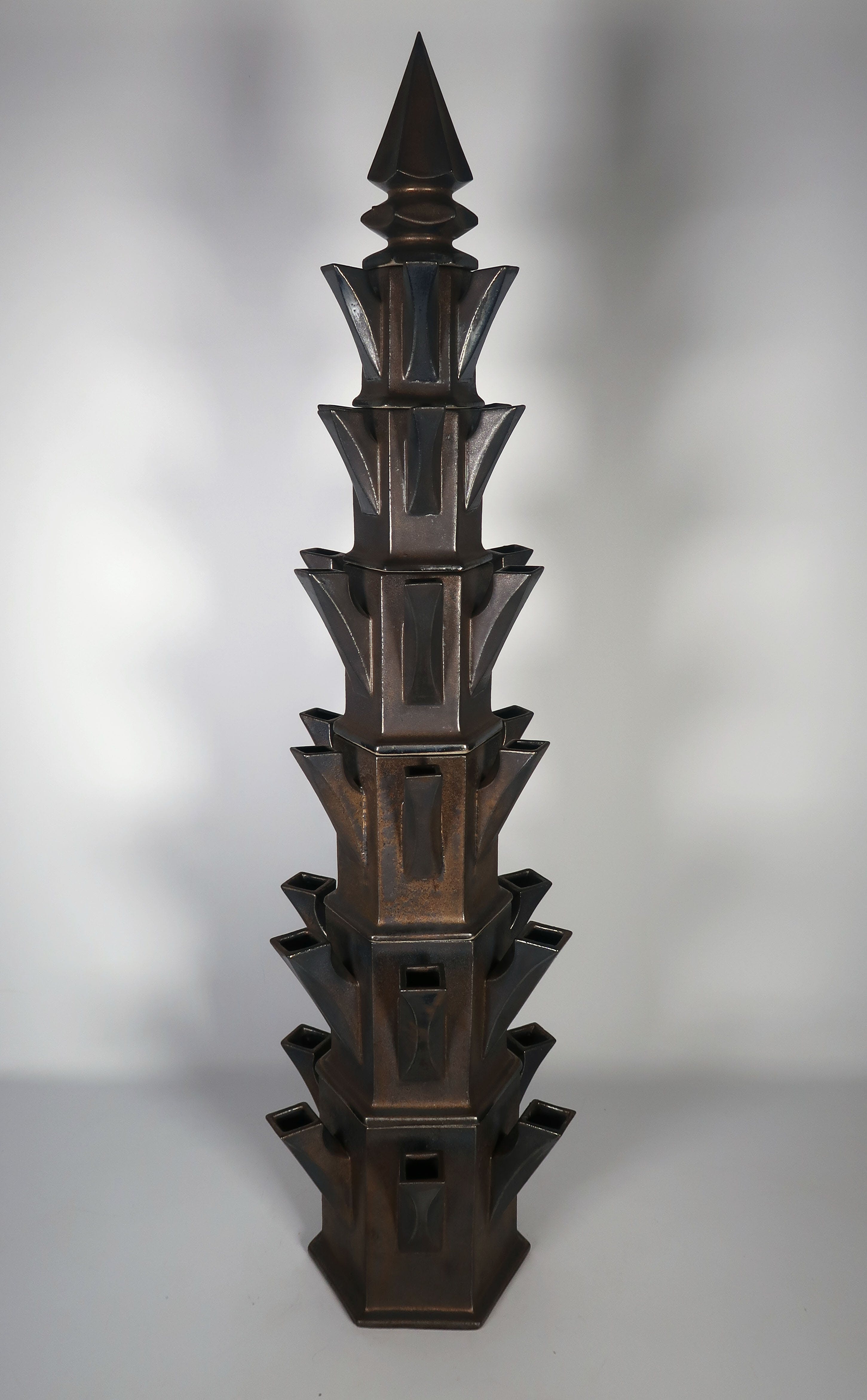 Jan van der Vaart - Geglazuurd aardewerk, Monumentale tulpentoren (Zeer groot) verkocht voor € 2500!