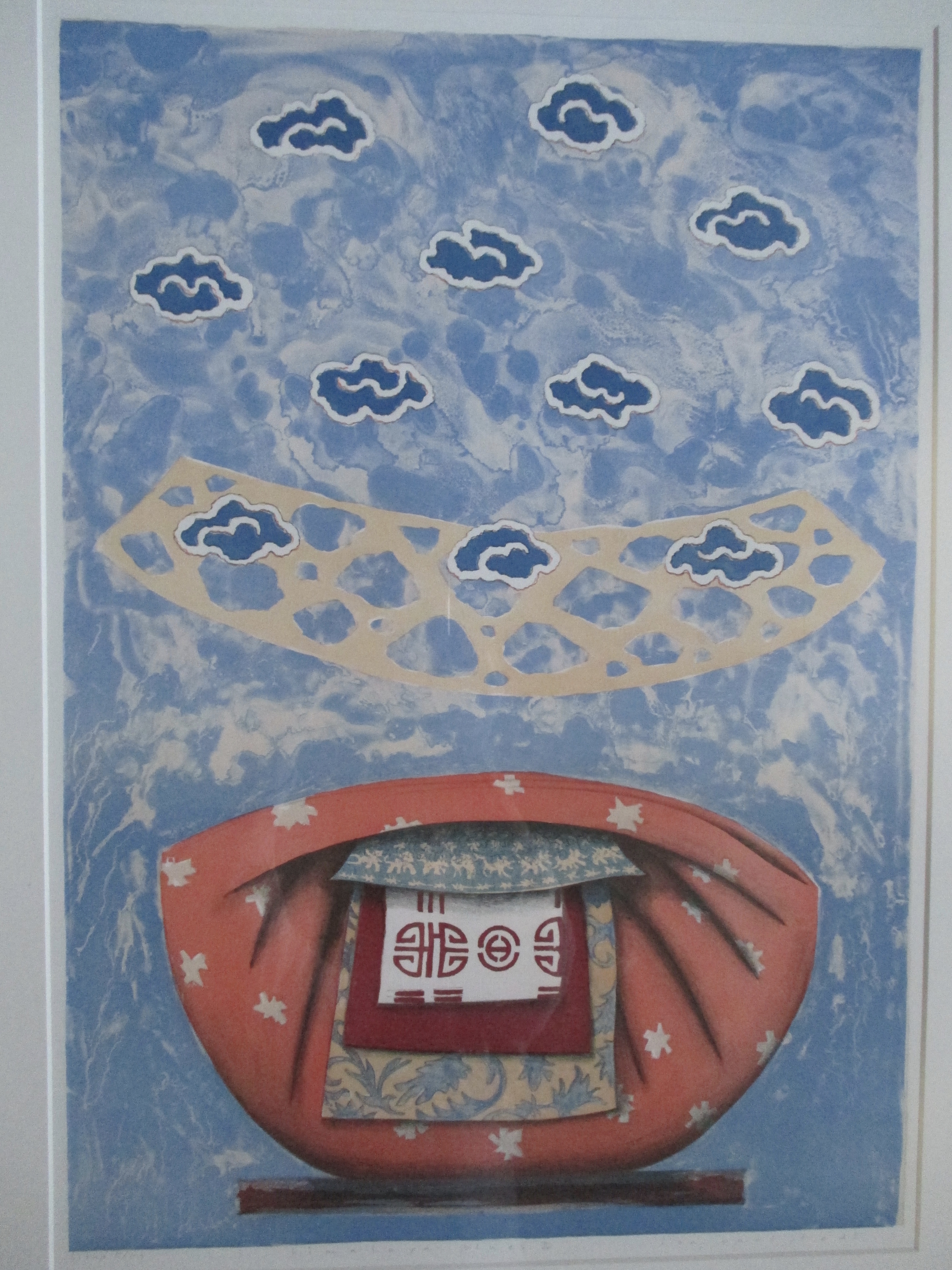 Lon Buttstedt - Ingelijste Litho "Himalaya Blues IV" Barth lijst verkocht voor € 55!