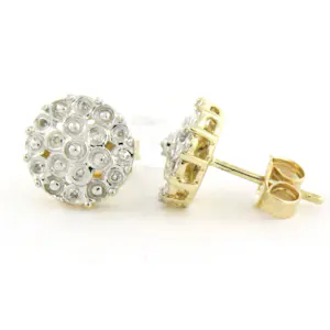 BWG twee kleuren oorknoppen bezet met briljant geslepen diamant tot. 0,05ct kopen? Bied vanaf 140!