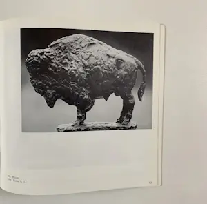 Pieter d' Hont - Bronzen beeld: 'bizon' - 1981 kopen? Bied vanaf 1500!