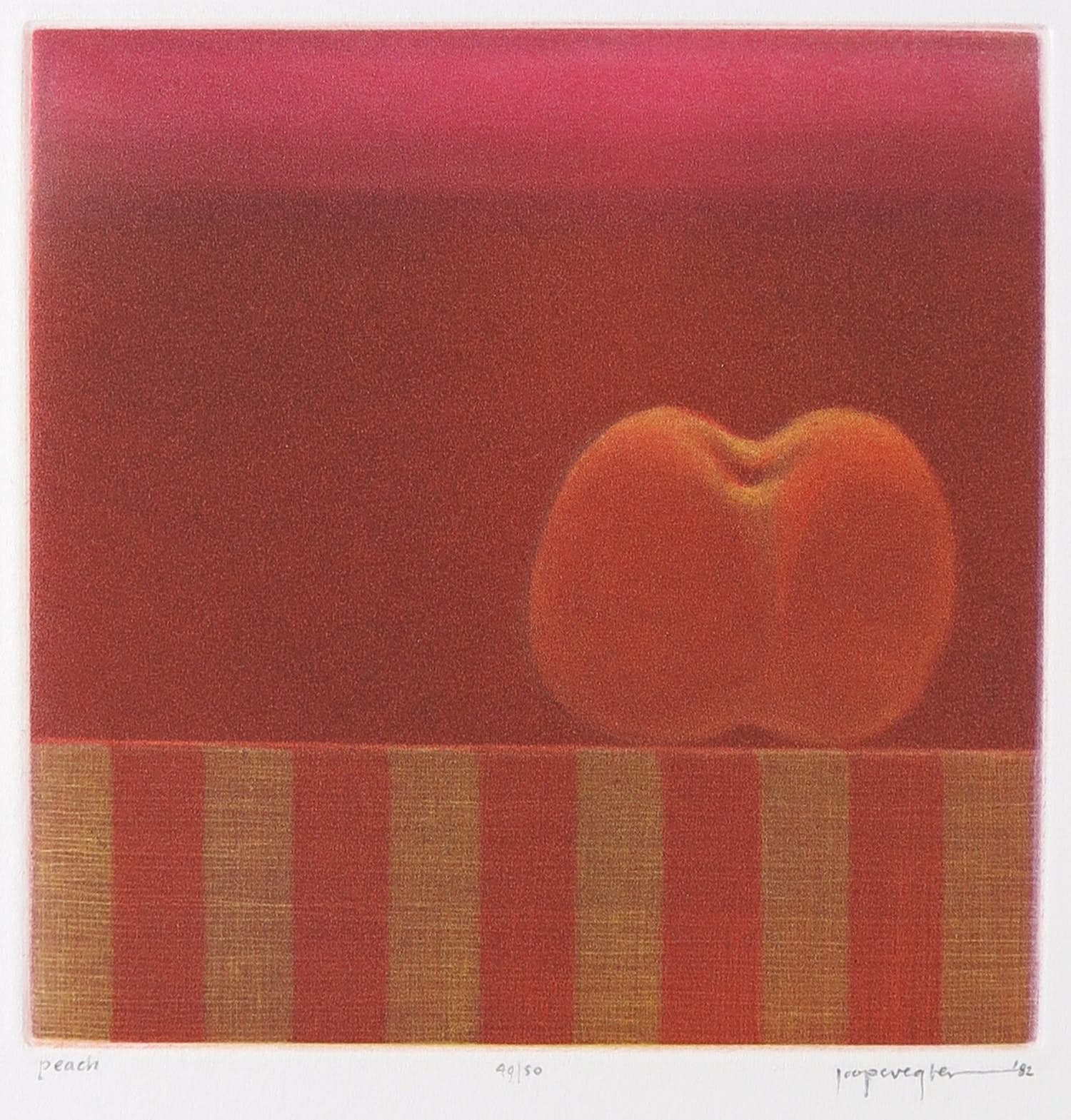 Joop Vegter - Mezzotint, Peach kopen? Bied vanaf 60!