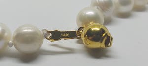 Zoetwaterparel Collier 14K gouden slotje 49cm kopen? Bied vanaf 65!