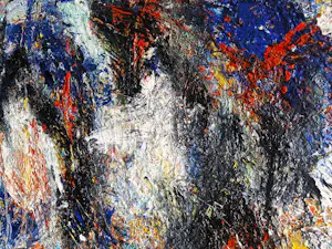 Arnaldo - Groot abstract expressionistisch olieverf / doek "zonder titel III" - gesigneerd kopen? Bied vanaf 82!